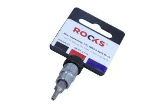 Rooks Bit Sockel 1/4", Torx TS15