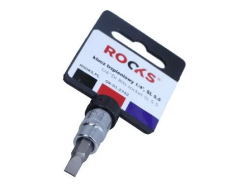 Rooks Bit Socket 1/4", platt 5,5