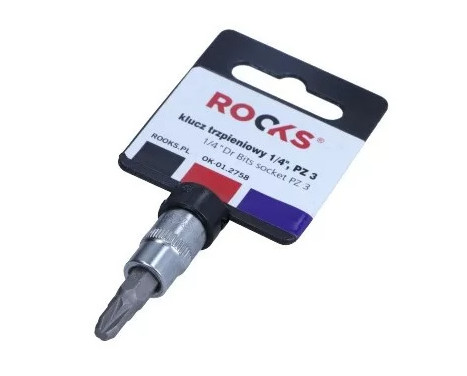 Rooks Bit Socket 1/4", PZ 3