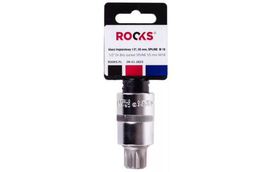 Rooks Bits Sockel 1/2, 55 MM, Multi-tooth M18