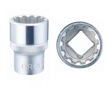 Force Sockel 1/2", Multi-tooth Multi-profil 18mm