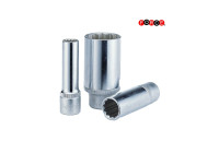 Force Sockel 3/8" 12-punkts lång 8mm