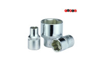 Krafthylsa 1/2", 6-sidig vågprofil 9/16"