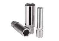 Krafthylsa lång 3/8", 6-sidig vågprofil 10 mm