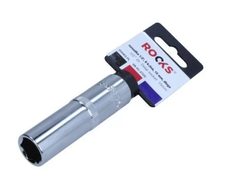 Rooks Sockel 1/2", 6-sidig, 15 mm, lång