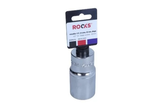 Rooks Sockel 1/2", 6-sidig, 32 mm, lång