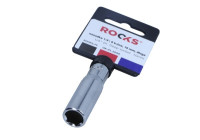 Rooks Sockel 1/4", 6-sidig, 10 mm, lång