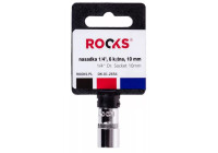 Rooks Sockel 1/4", 6-sidig, 10 mm