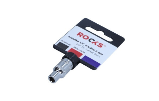 Rooks Sockel 1/4", 6-sidig, 5 mm