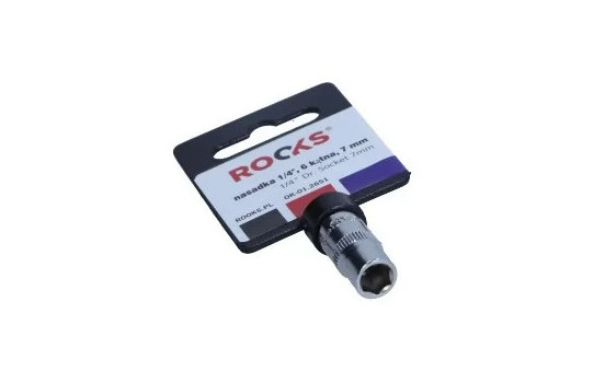 Rooks Sockel 1/4", 6-sidig, 7 mm