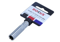 Rooks Sockel 1/4", 6-sidig, 8 mm, lång