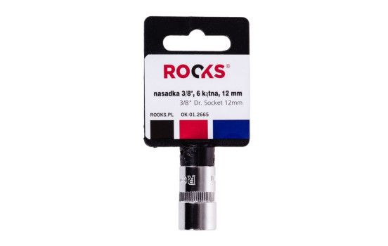 Rooks Sockel 3/8", 6-sidig, 12 mm