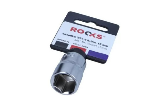 Rooks Sockel 3/8", 6-sidig, 16 mm