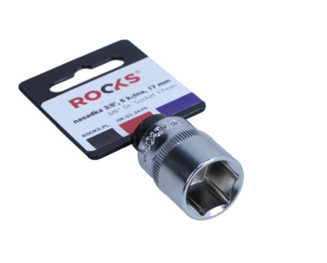 Rooks Sockel 3/8", 6-sidig, 17 mm