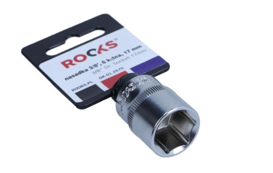 Rooks Sockel 3/8", 6-sidig, 17 mm