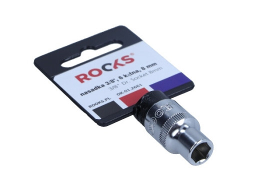 Rooks Sockel 3/8", 6-sidig, 8 mm