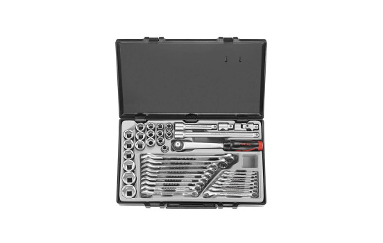 Force 1/2" 6-kantshylsnyckelsats 39 delar