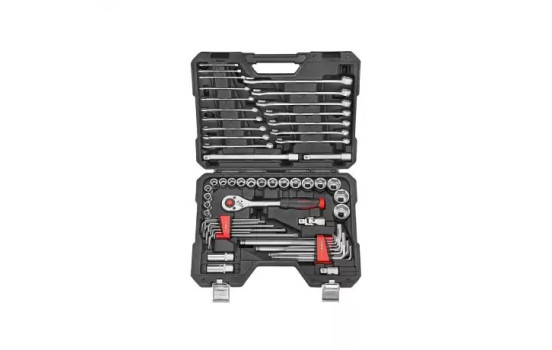 Force 1/2" 6-kantshylsnyckelsats, 62 delar