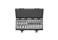 Force 1/2" Bit Socket Set Multi-tooth 17 delar
