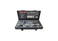 Force 1/2" Multi-Tooth Socket Set 72-tands spärr 42-delad