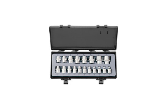 Force 1/2" Socket Set SAE 19-delar