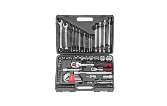 Force 1/4" och 1/2" hylsnyckelsats 77 delar