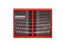 Force 153-delars 1/2" DR. hylsnyckelsats med ytmontering (SAE)
