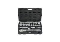 Force 3/4" Socket Set 12-sidigt 26 delar