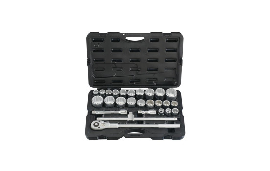 Force 3/4" Socket Set 12-sidigt 26 delar