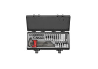 Force Bits och Socket Set 3/8" Torx 38 delar