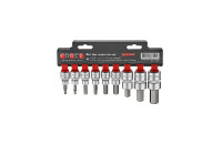 Force Bits sockelset 3/8" & 1/2" Allen 9 stycken