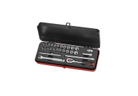 Force Socket Set 1/4" 6-sidig 28-delar
