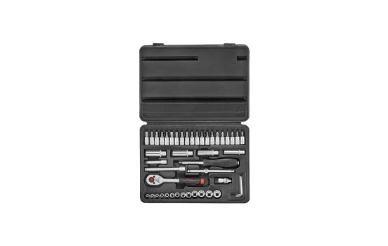 Force Socket Set 1/4" 6-sidig 46-delar