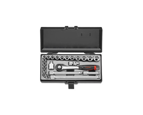 Force Socket Set 3/8" 12-sidig 23 delar