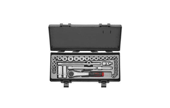 Force Socket Set 3/8" 6-punkts SAE 32-delar