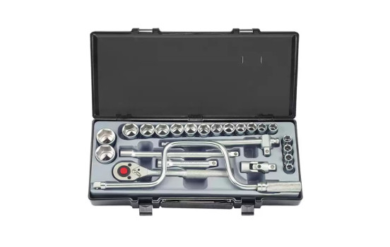 Hylsnyckelsats 1/2" 6-sidig SAE 24 delar