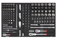 Hylssats 1/4" & 3/8", 142 delar