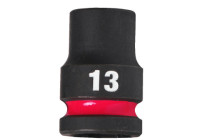 Milwaukee SHOCKWAVE™ Krafthylsa 1/2" Kort 13 mm - 1 styck