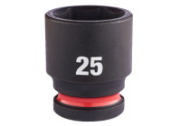 Milwaukee SHOCKWAVE™ Krafthylsa 1/2" Kort 25mm - 1 styck