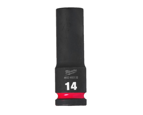 Milwaukee SHOCKWAVE™ Krafthylsa 1/2" lång 14 mm - 1 styck