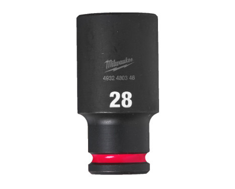 Milwaukee SHOCKWAVE™ Krafthylsa 1/2" lång 28 mm - 1 styck
