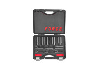 Force 3/4" Impact Socket Set Lång 6-sidig 11-delad