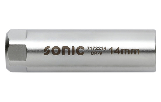 Tändstiftslock 3/8" med innerklämma 12-sidig 14mm