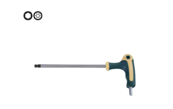 Kulhylsnyckel med T-grepp 1/8"