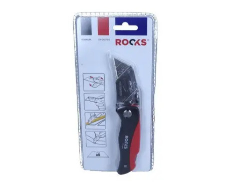 Rooks Stanley kniv 61x33 mm med 5 reservblad