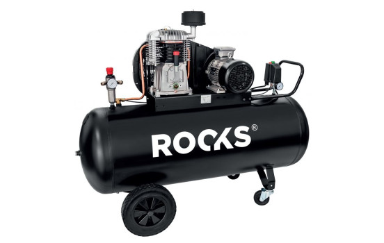Rooks Kompressor 100 l - 3 hk - 231 l/min - 10 bar - 230V - svart