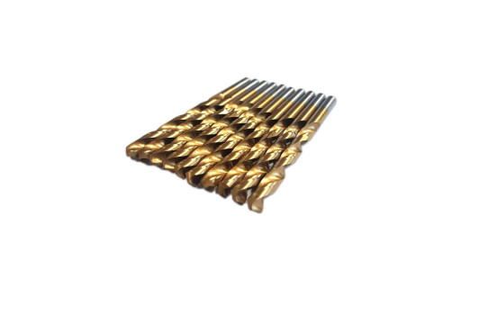 3,0 mm HSS TiN metallborrar 10 st