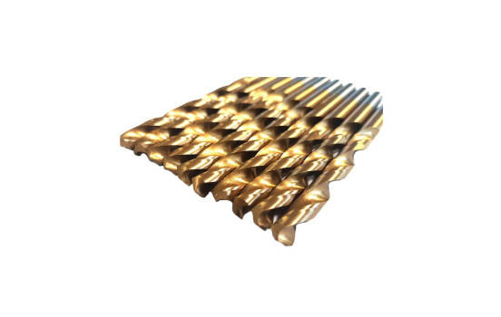 3,0 mm HSS TiN metallborrar 10 st, bild 2