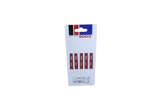 Rooks Jigsaw Blade Bi-metall, Typ T, Steel I Universal, 5-10 Tpi x 100 mm, Kpl 5 stycken