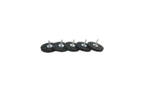 Set med rengöringsskivor 100 mm - 5 stycken - borranslutning